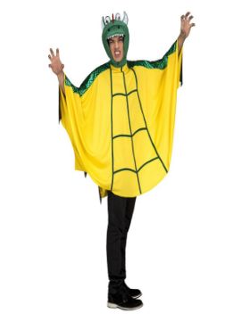 disfraz de dragon verde y amarillo para hombre