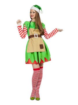disfraz de elfa navidad para mujer