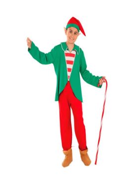 disfraz de elfo de la navidad para niño