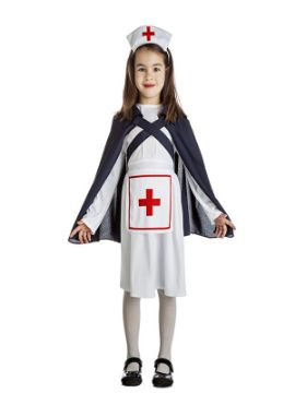 disfraz de enfermera con capa niña