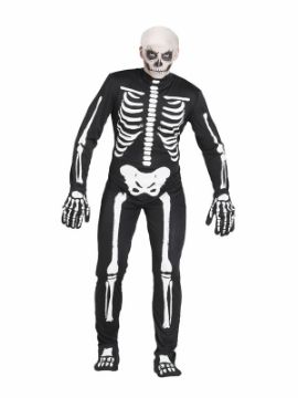 disfraz de esqueleto hombre