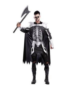 disfraz de esqueleto medieval para hombre