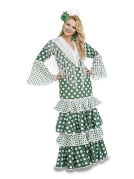 disfraz de flamenca feria verde mujer