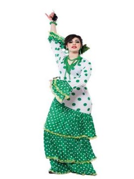 disfraz de flamenca verde para mujer
