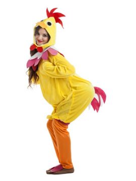 disfraz de gallina amarillo mujer