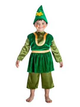 disfraz de gnomo verde niño