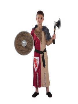 disfraz de guerrero medieval niño