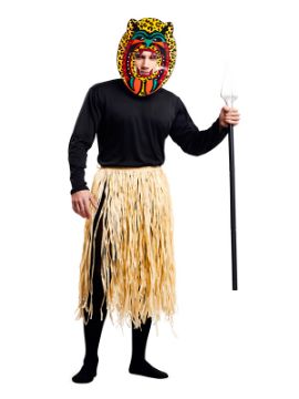disfraz de guerrero zulu para hombre