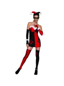 disfraz de harley quinn dc comics sexy para mujer