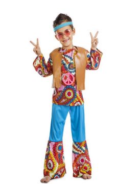 disfraz de hippie chaleco para niño