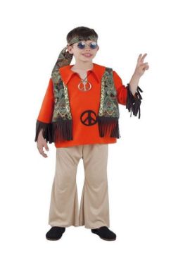 disfraz de hippie clasico para niño