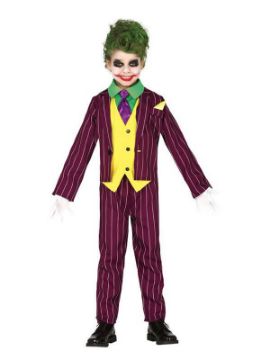 disfraz de joker risueño para niño