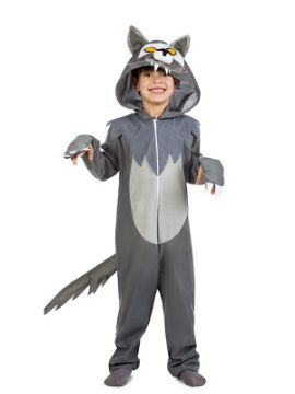 disfraz de lobo gris para niño