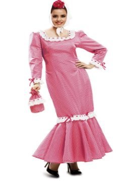 disfraz de madrileña rosa mujer
