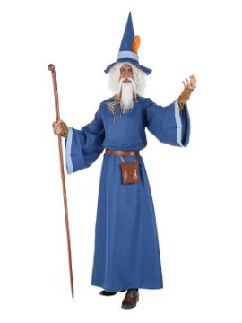disfraz de mago azul para hombre