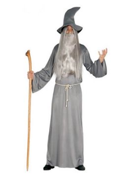 disfraz de mago gandalf gris para hombre