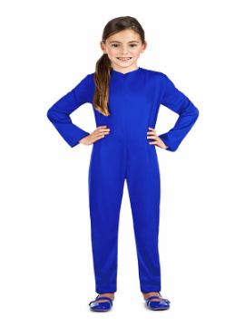 disfraz de maillot o mono azul infantil