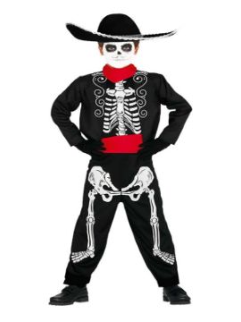 disfraz de mariachi esqueleto para niño