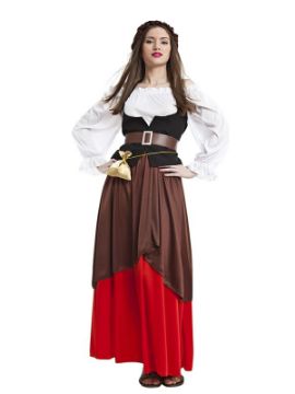 disfraz de mesonera medieval para mujer