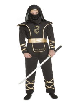 disfraz de ninja negro para hombre