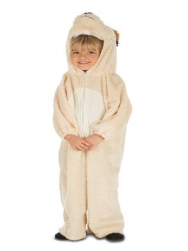 disfraz de osito polar para niño