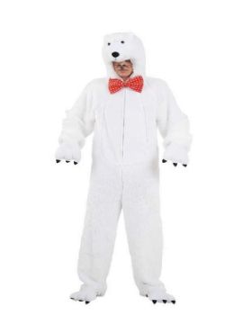 disfraz de oso polar adulto
