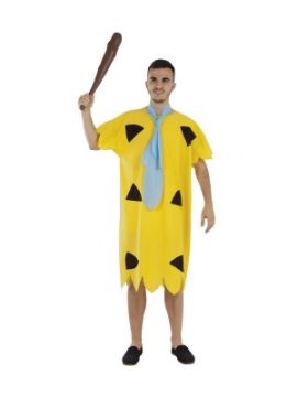 disfraz de pedro picapiedra amarillo hombre