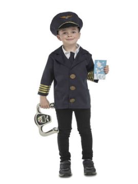 disfraz de piloto con accesorios para niños