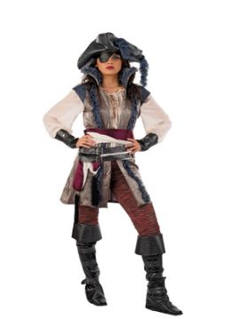 disfraz de pirata bucanera deluxe mujer