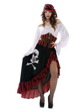 disfraz de pirata calavera para mujer