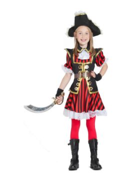 disfraz de pirata niña con rayas