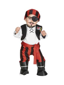 disfraz de pirata rayas niño