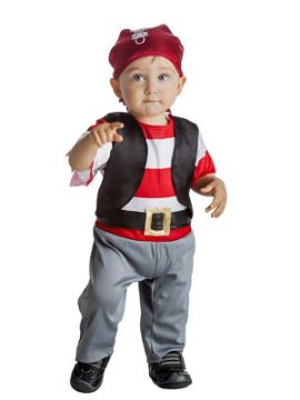 disfraz de pirata rayas para niño