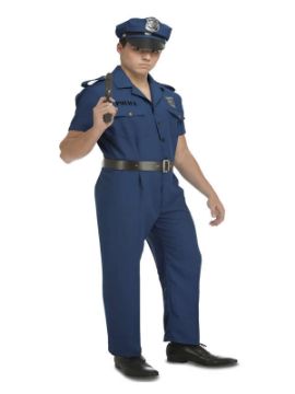 disfraz de policia local para hombre