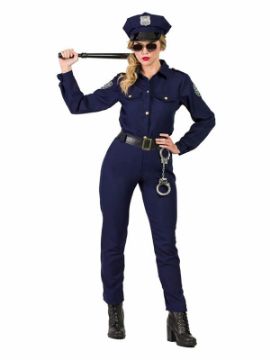 disfraz de policia new york mujer