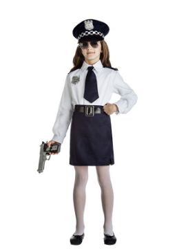 disfraz de policia para niña
