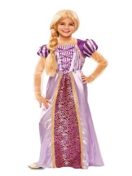 disfraz de princesa lila rapunzel niña