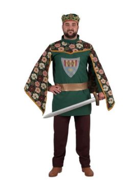 disfraz de principe medieval con flores hombre