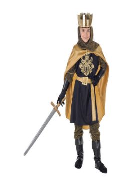 disfraz de rey medieval para niño