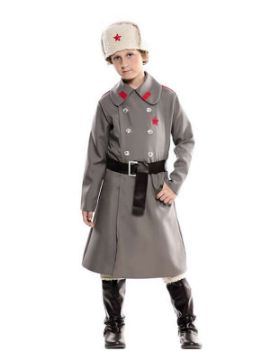 disfraz de ruso gris para niño