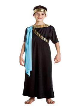 disfraz de senador romano negro niño