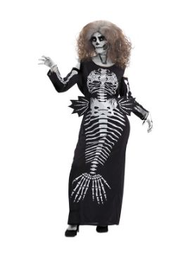 disfraz de sirena esqueleto para mujer