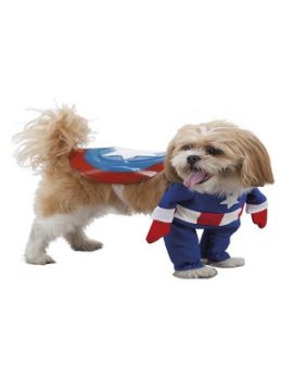 disfraz de superheroe capitan america para perro