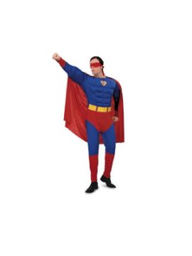 disfraz de superman musculoso adulto