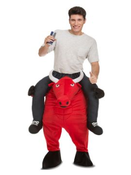 disfraz de toro rojo a hombros para adulto