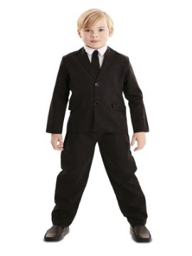 disfraz de traje negro para niño