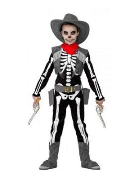 disfraz de vaquero esqueleto niño