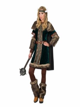 disfraz de vikinga deluxe para mujer