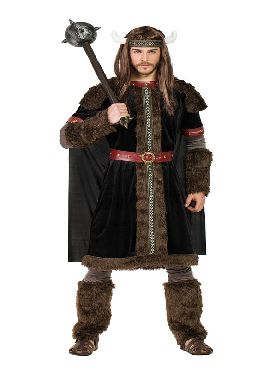 disfraz de vikingo negro para hombre