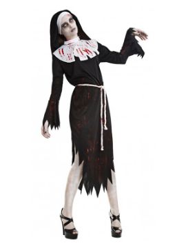 disfraz monja zombie mujer